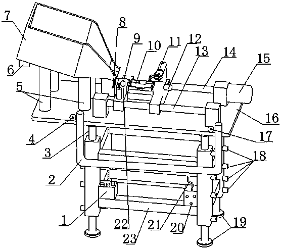 A brick-laying machine