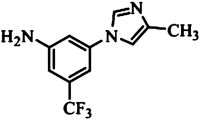 Preparation method of antitumor targeting drug nilotinib arylamine intermediate