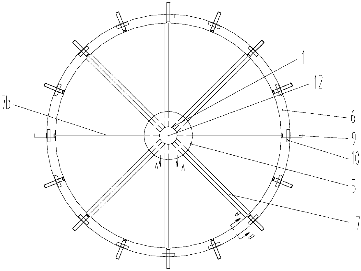 Calibration tooling for shield machine shell and method for correcting shield machine shell