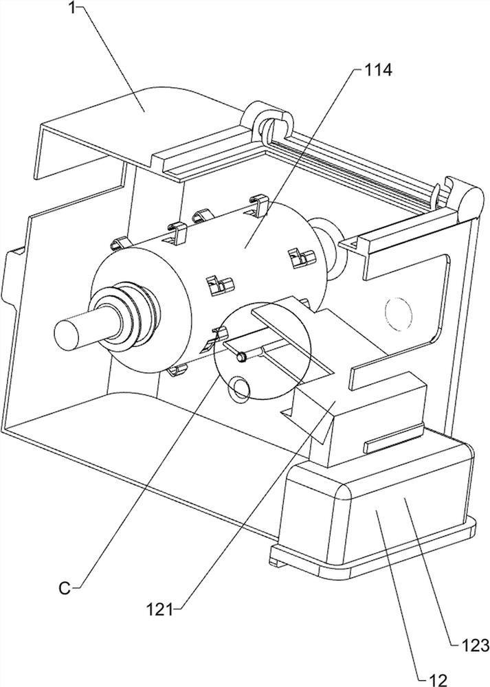 Waste mask storage device for surgical department