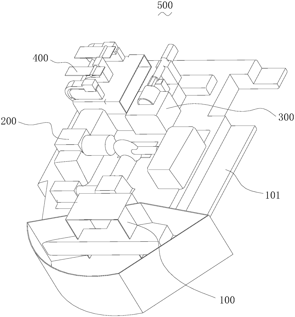 Aluminum alloy processing equipment and its film sticking mechanism