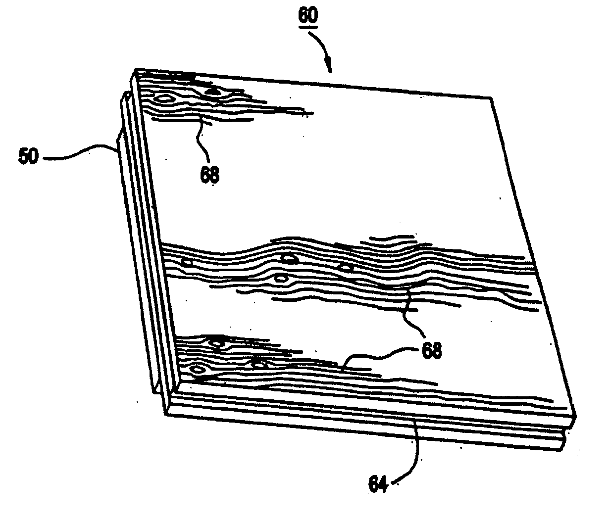 Flooring system with slant pattern