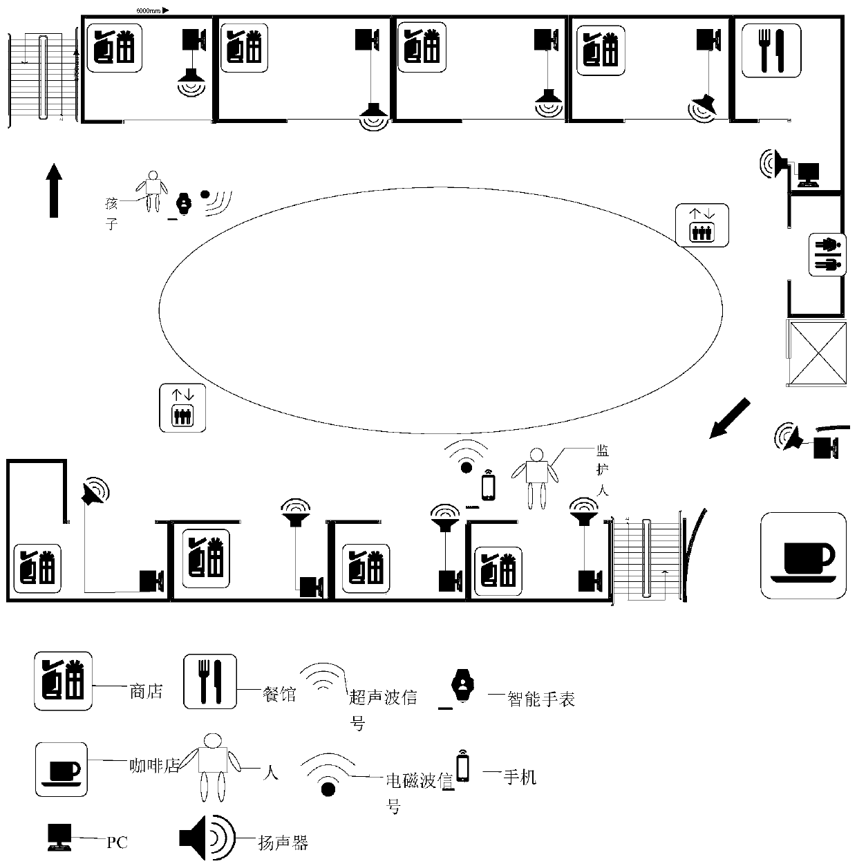 Asynchronous indoor positioning method based on intelligent terminal and ultrasonic communication