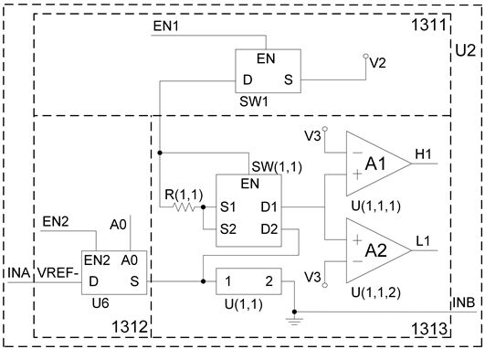 A flexible circuit of a resistive gas sensor and a gas concentration calculation method