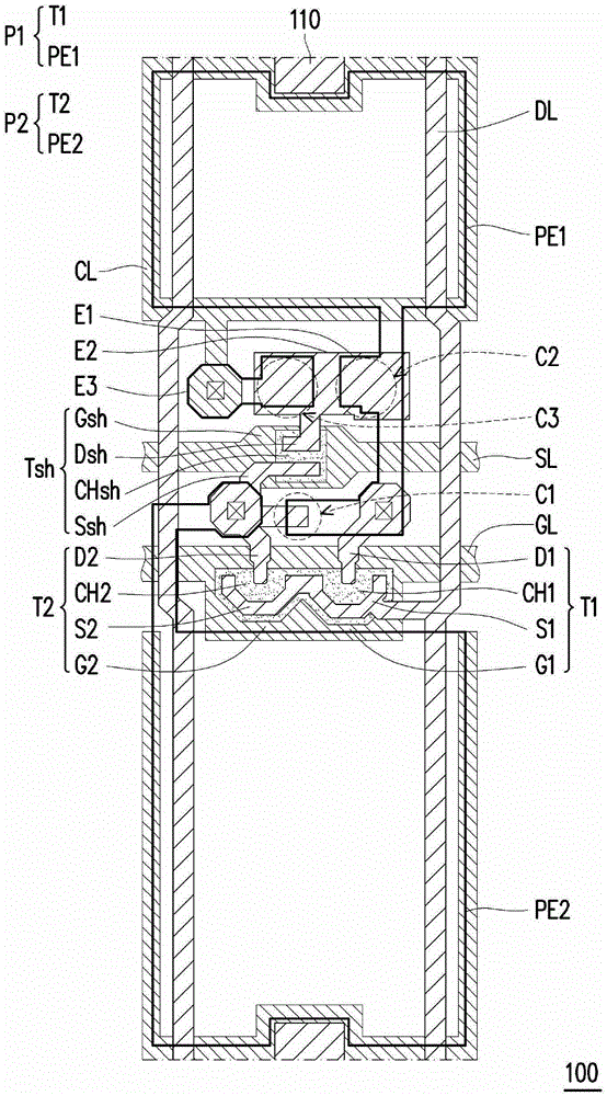 Pixel array and repairing method for pixel unit