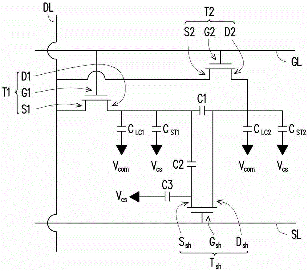 Pixel array and repairing method for pixel unit