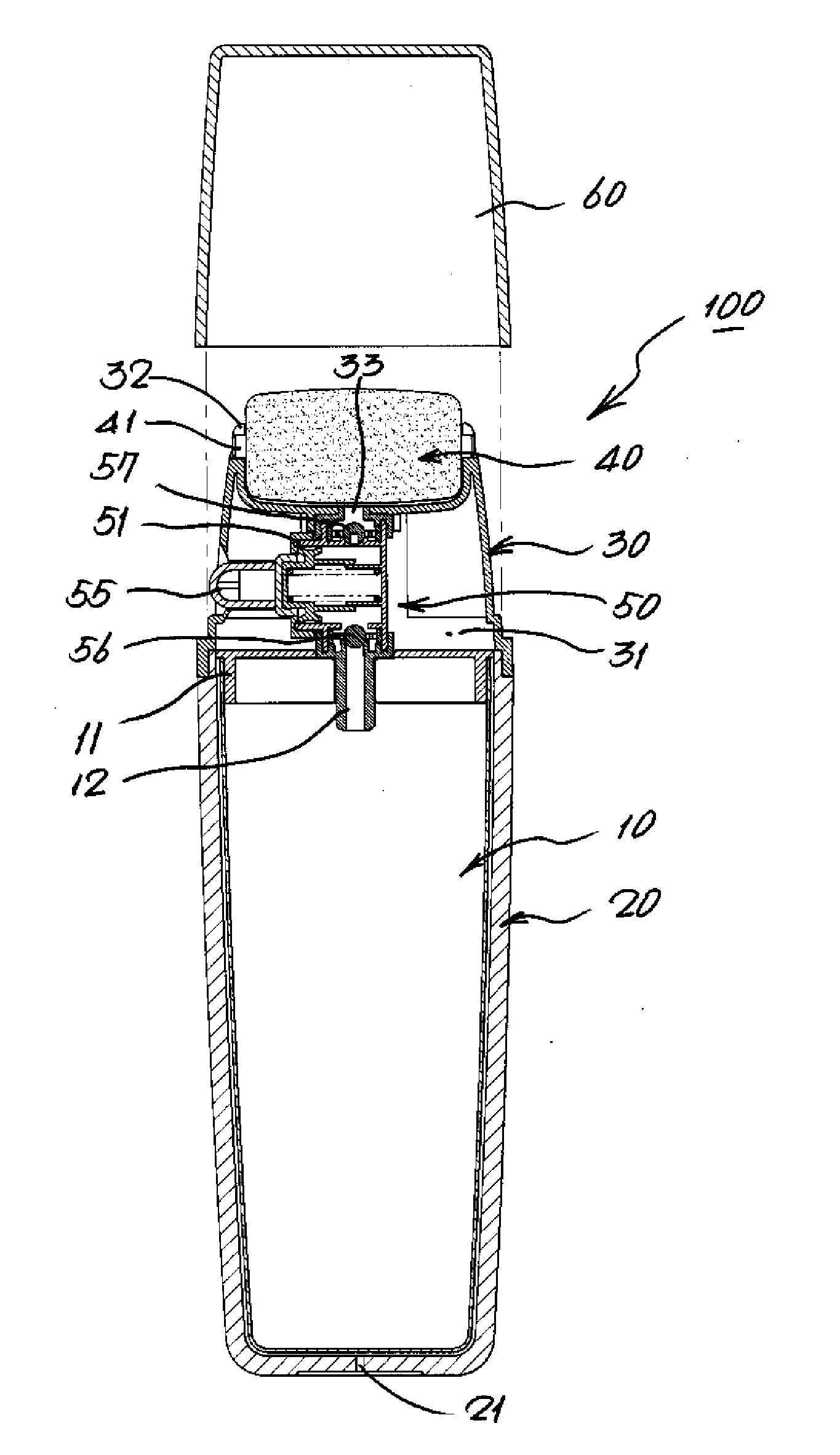 Roller-type dual cosmetic case having airless pump