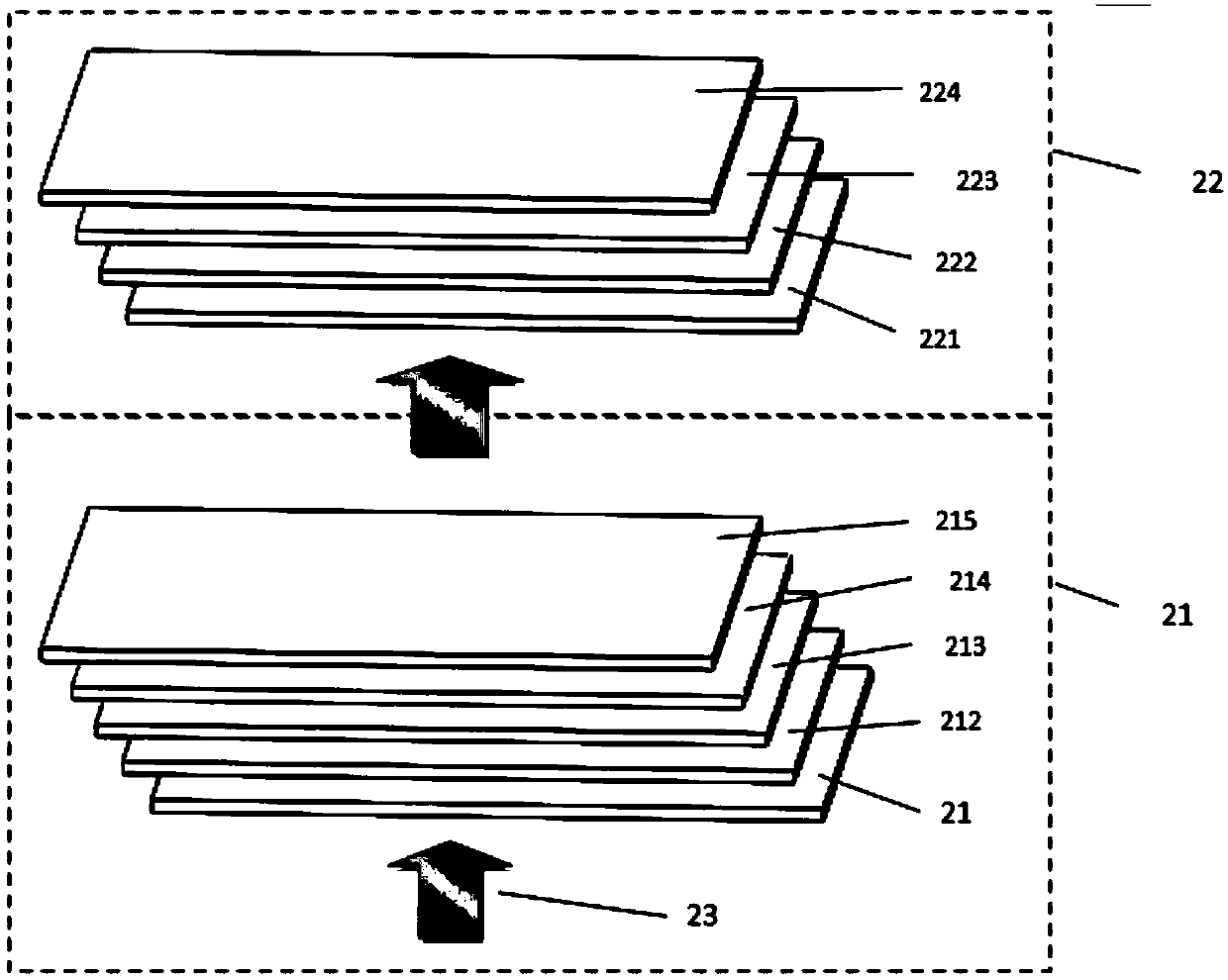 Liquid crystal display gray scale improvement apparatus based on laminated liquid crystal display screens