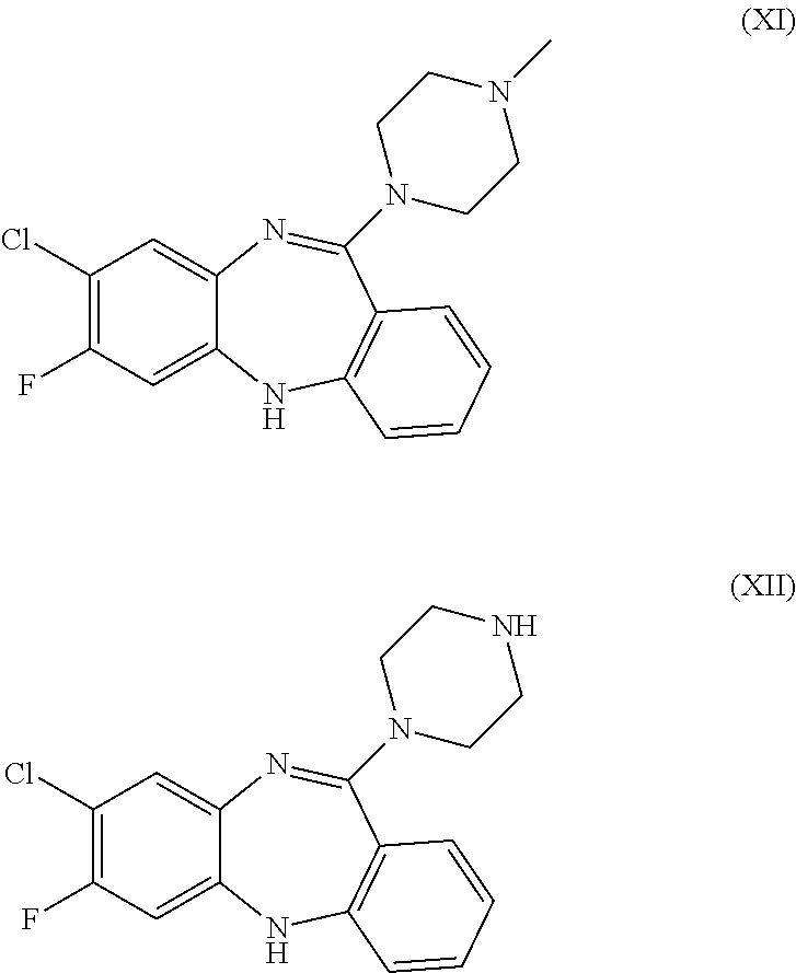 Derivatives of 7-fluoro-8-chloro-5H-dibenzo [B,E,] [1,4] diazepine and use thereof