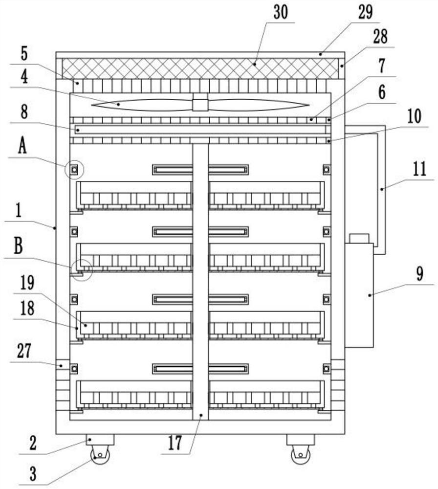 Clinical laboratory sample storage cabinet with degerming effect