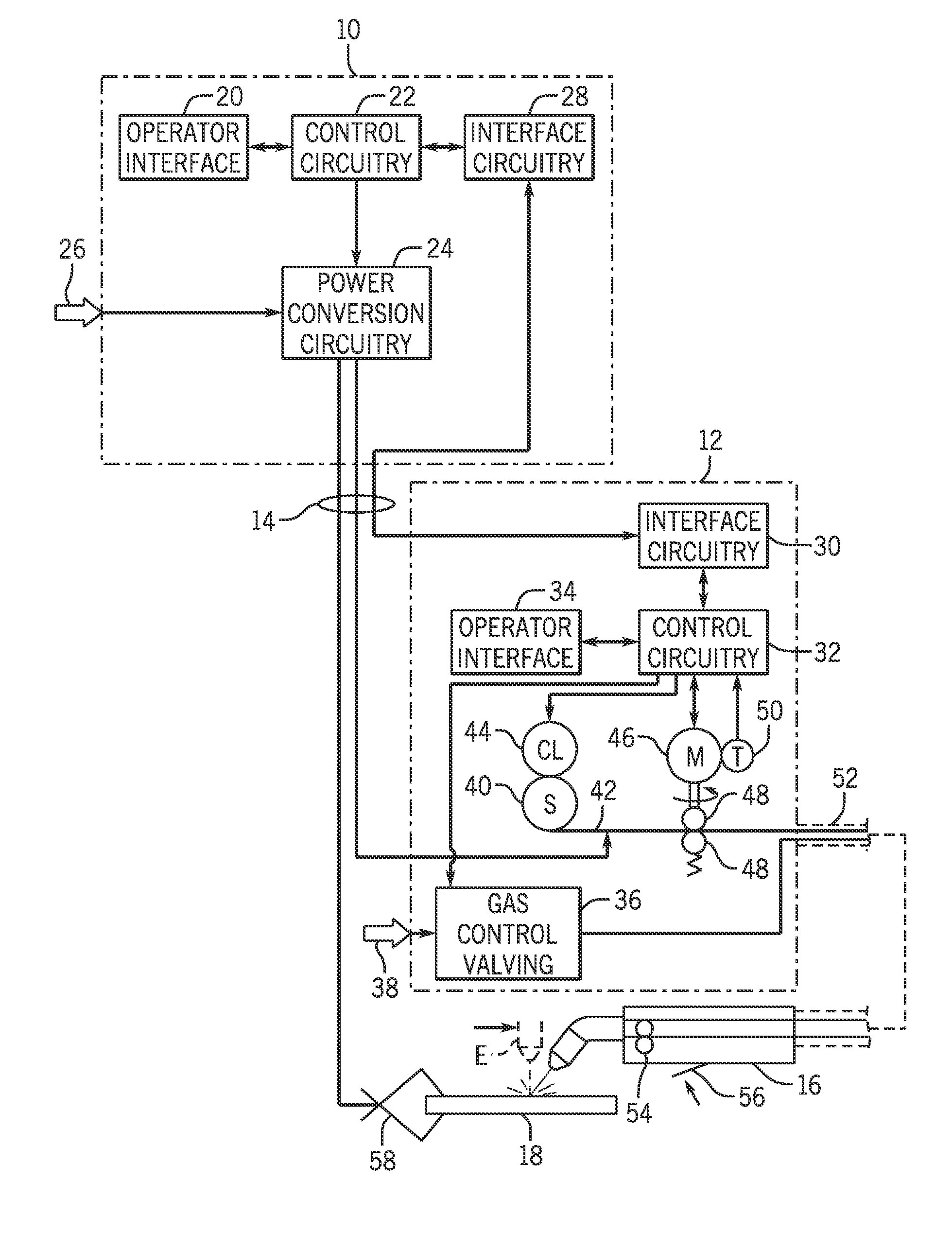 Hotwire deposition material processing system and method