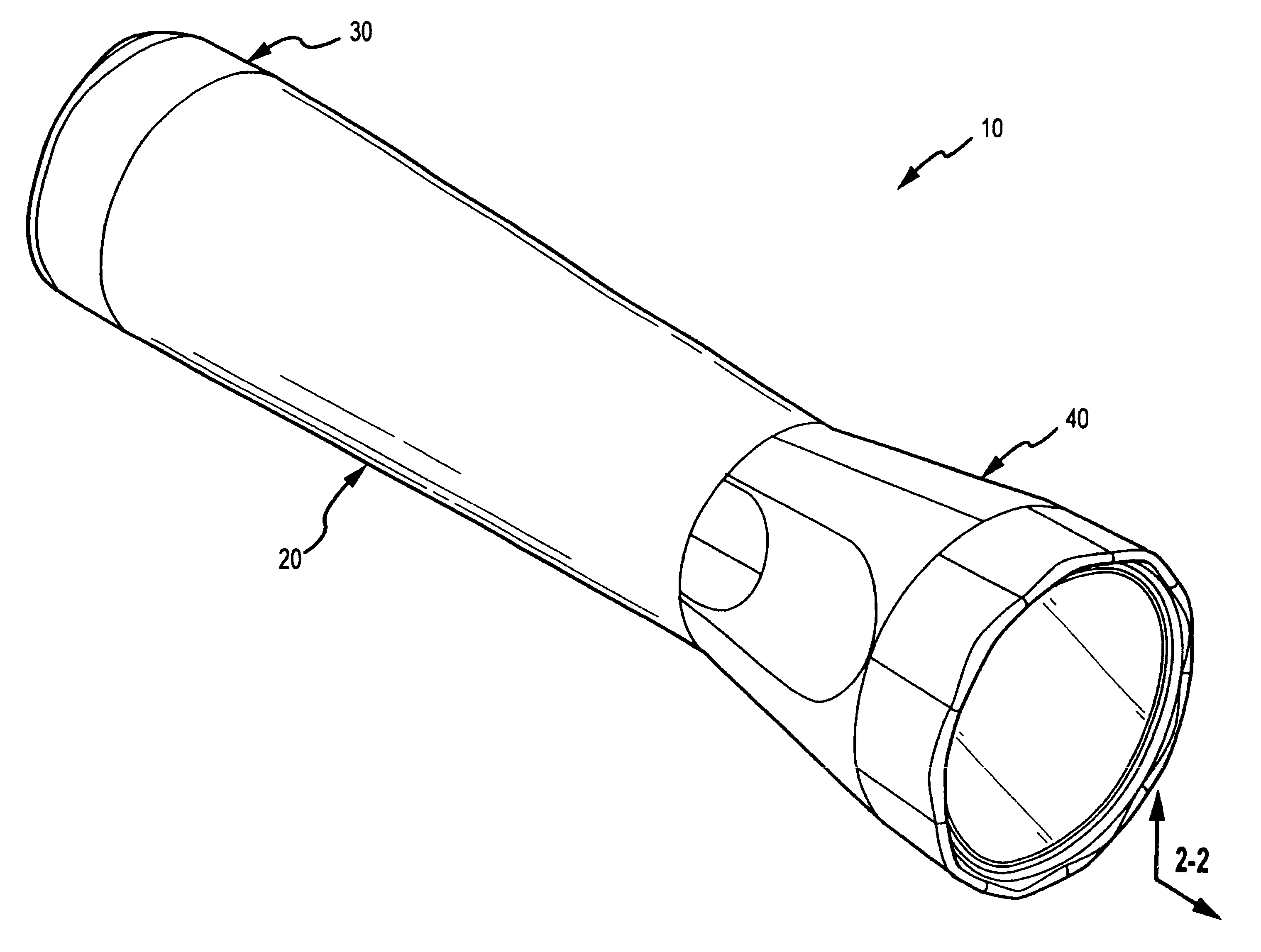 Tubular barrel-shaped flashlight having rotatable switching assembly and focusing and defocusing capability