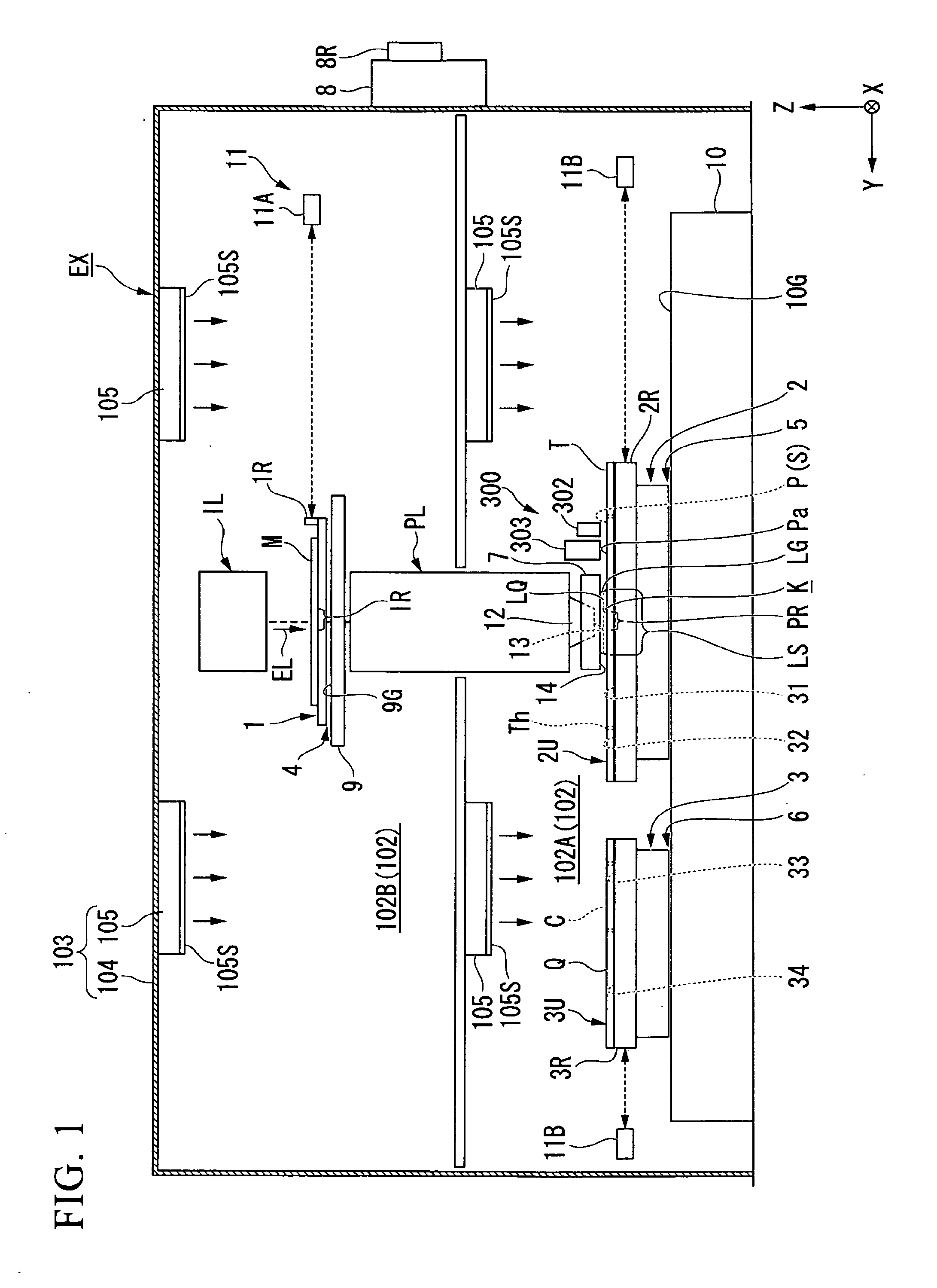 Exposure apparatus, exposure method, method of manufacturing device, program, and storage medium