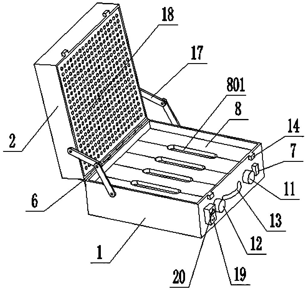 Automatic delayed power-off folding type oriented heat conduction heater used for position below office table