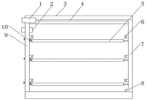 Low-temperature airflow quickly-drying bin for fruit machining