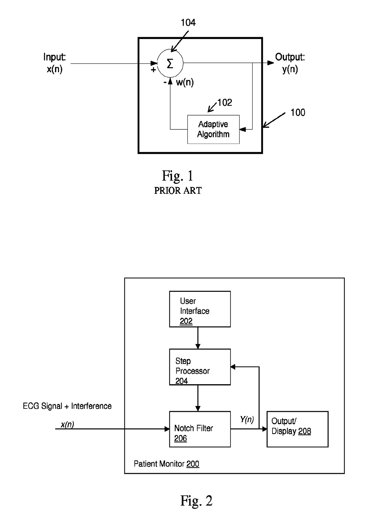 Adaptive notch filter