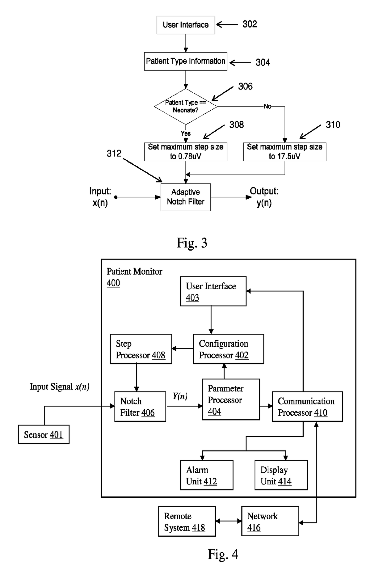 Adaptive notch filter