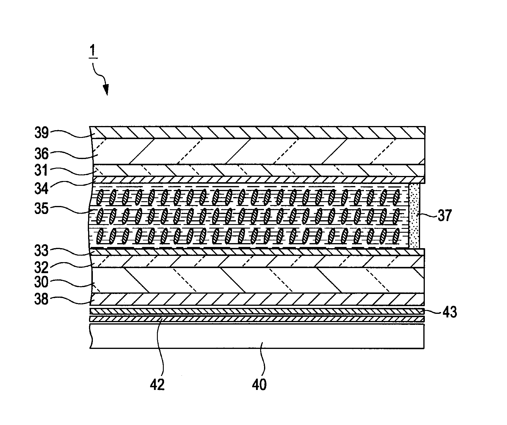 Liquid crystal display device having an outer-side optical member and a backlight-side optical member