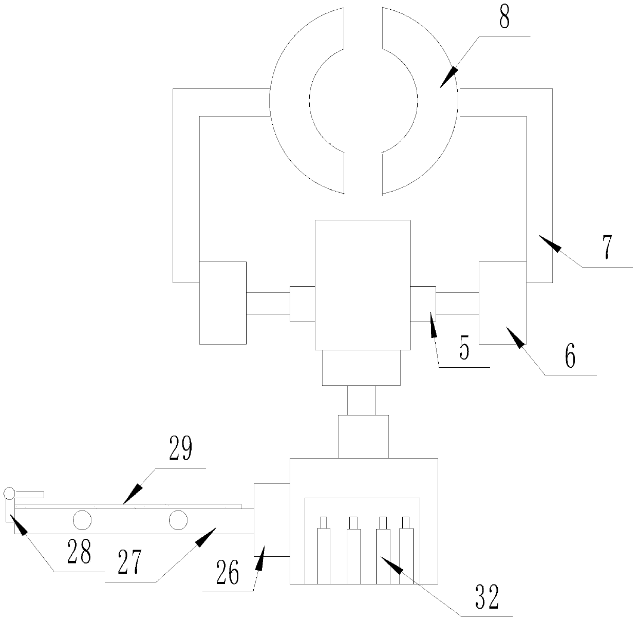 A positioning device for children's injection arm