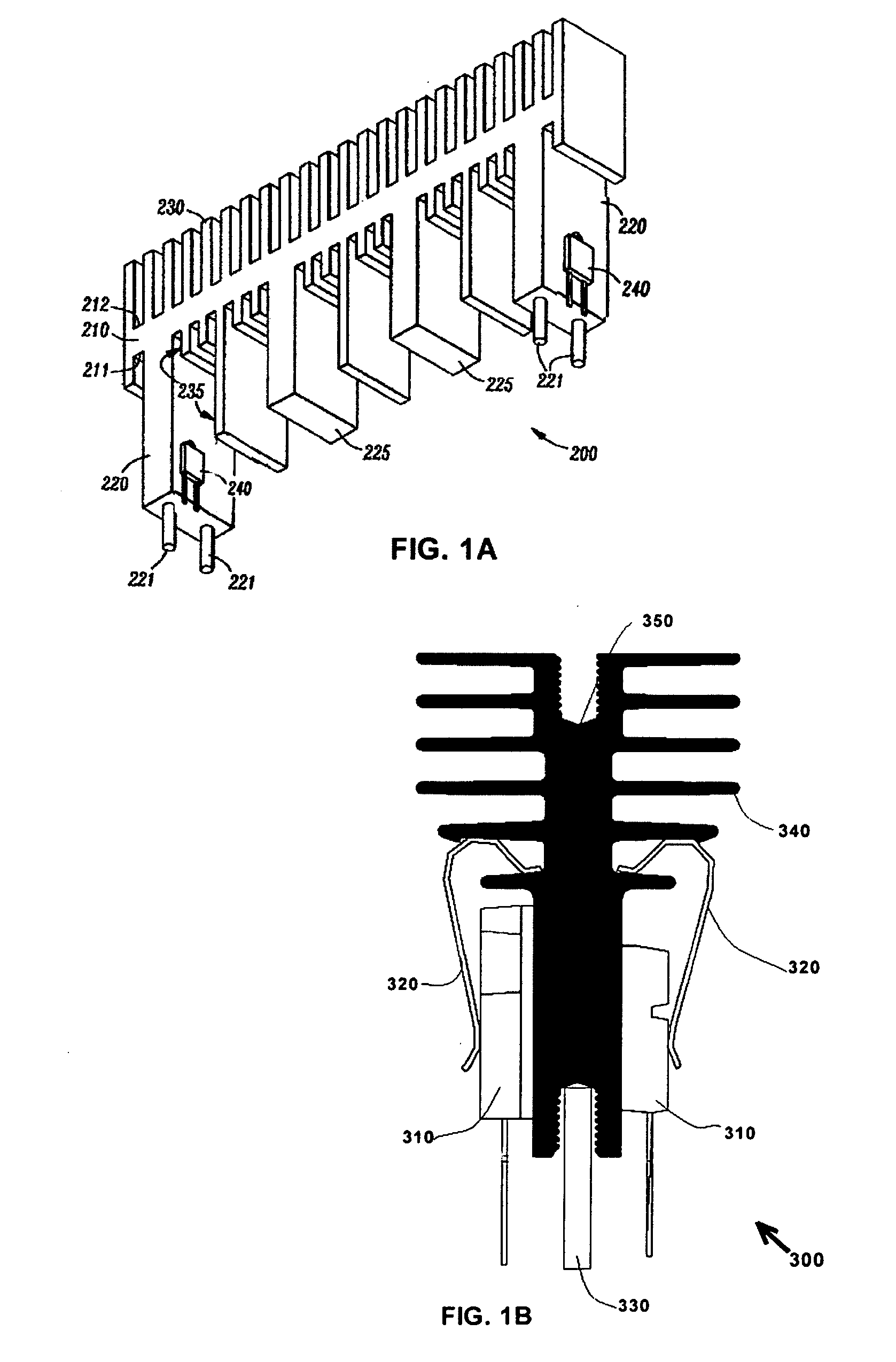 Configurable heat sink with matrix clipping system