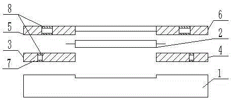 Small strip-shaped linear power amplification module