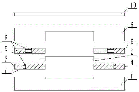 Small strip-shaped linear power amplification module