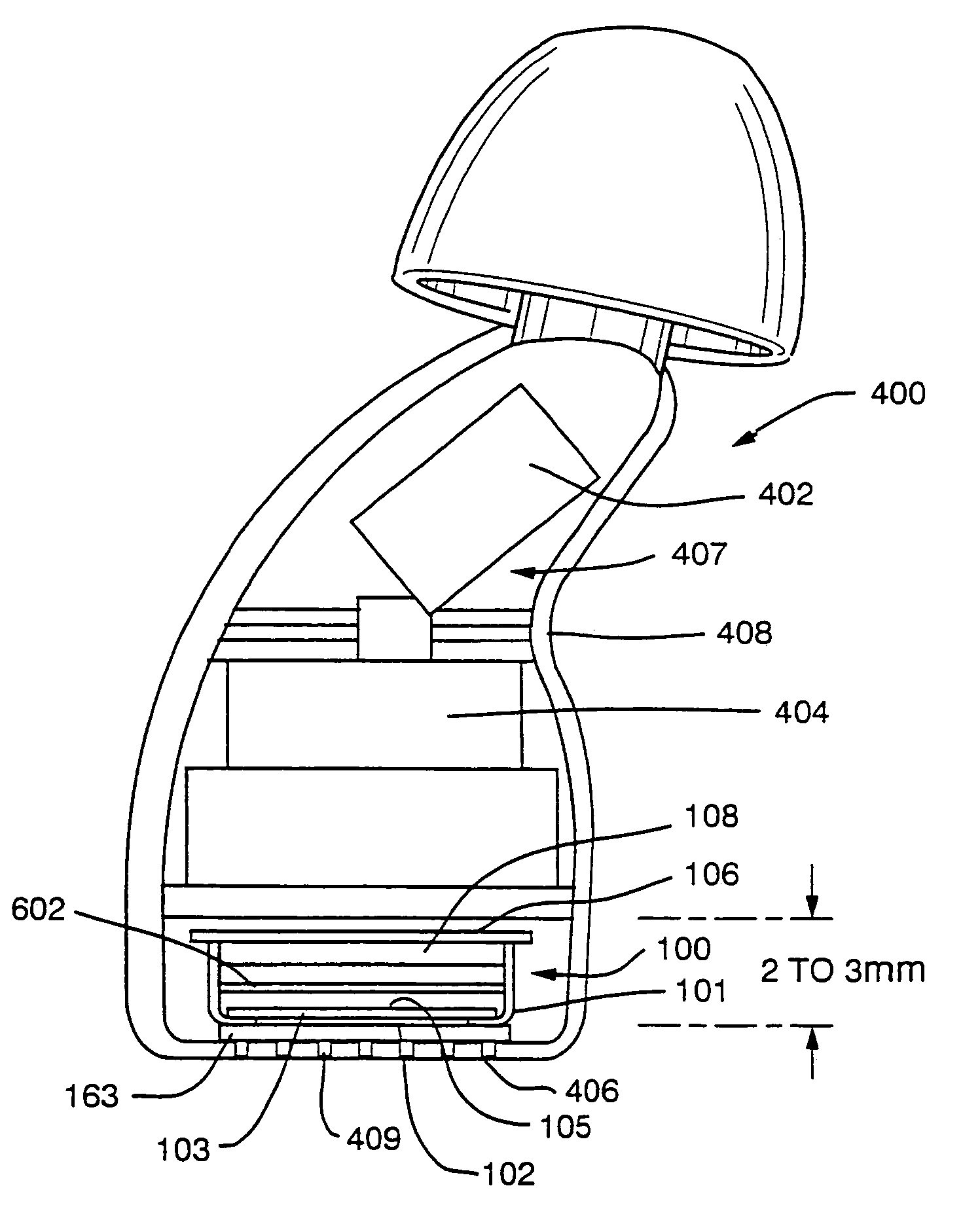 Hearing aid with large diaphragm microphone element including a printed circuit board