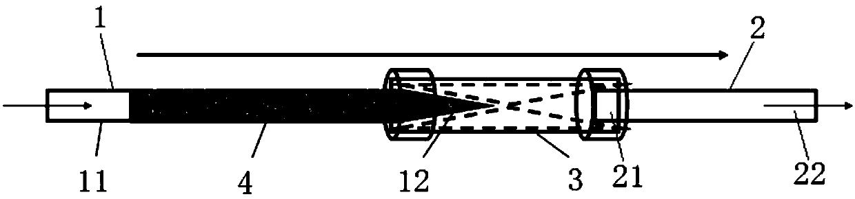 Capillary chromatographic column device and liquid chromatographic separation method