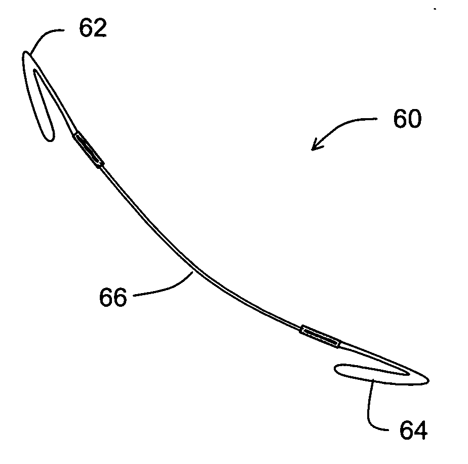 Tissue shaping device with integral connector and crimp