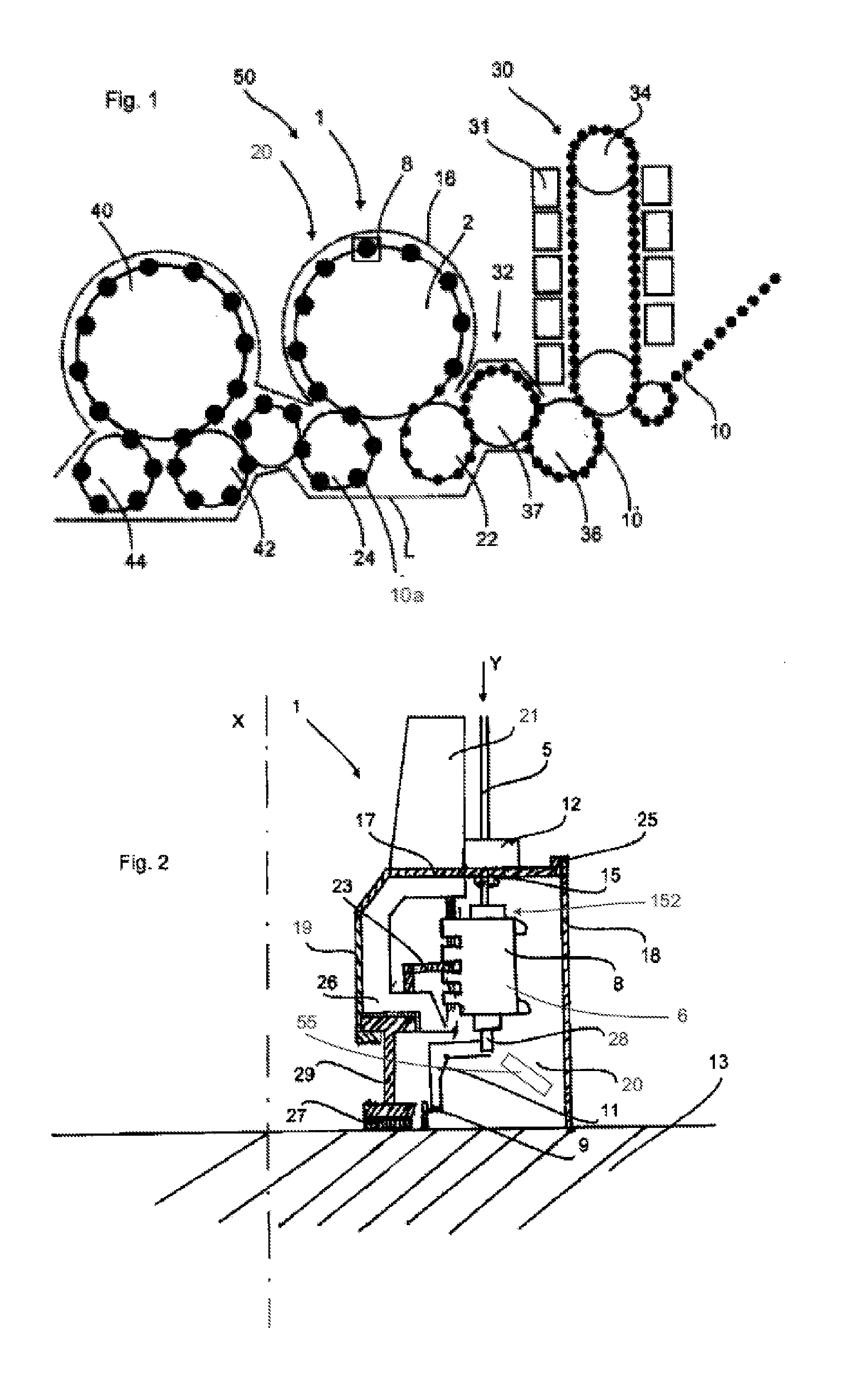 Sterile blow moulding machine with non-sterile media supply