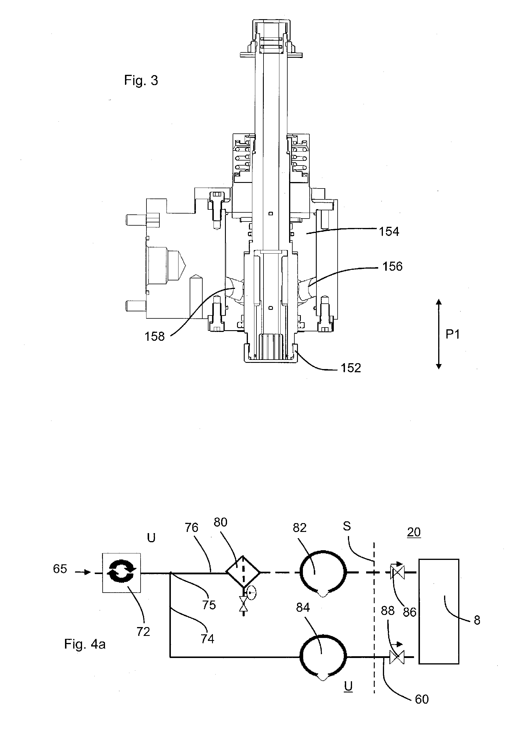 Sterile blow moulding machine with non-sterile media supply