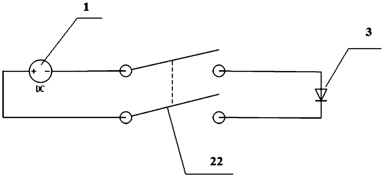 A el test circuit with protection components