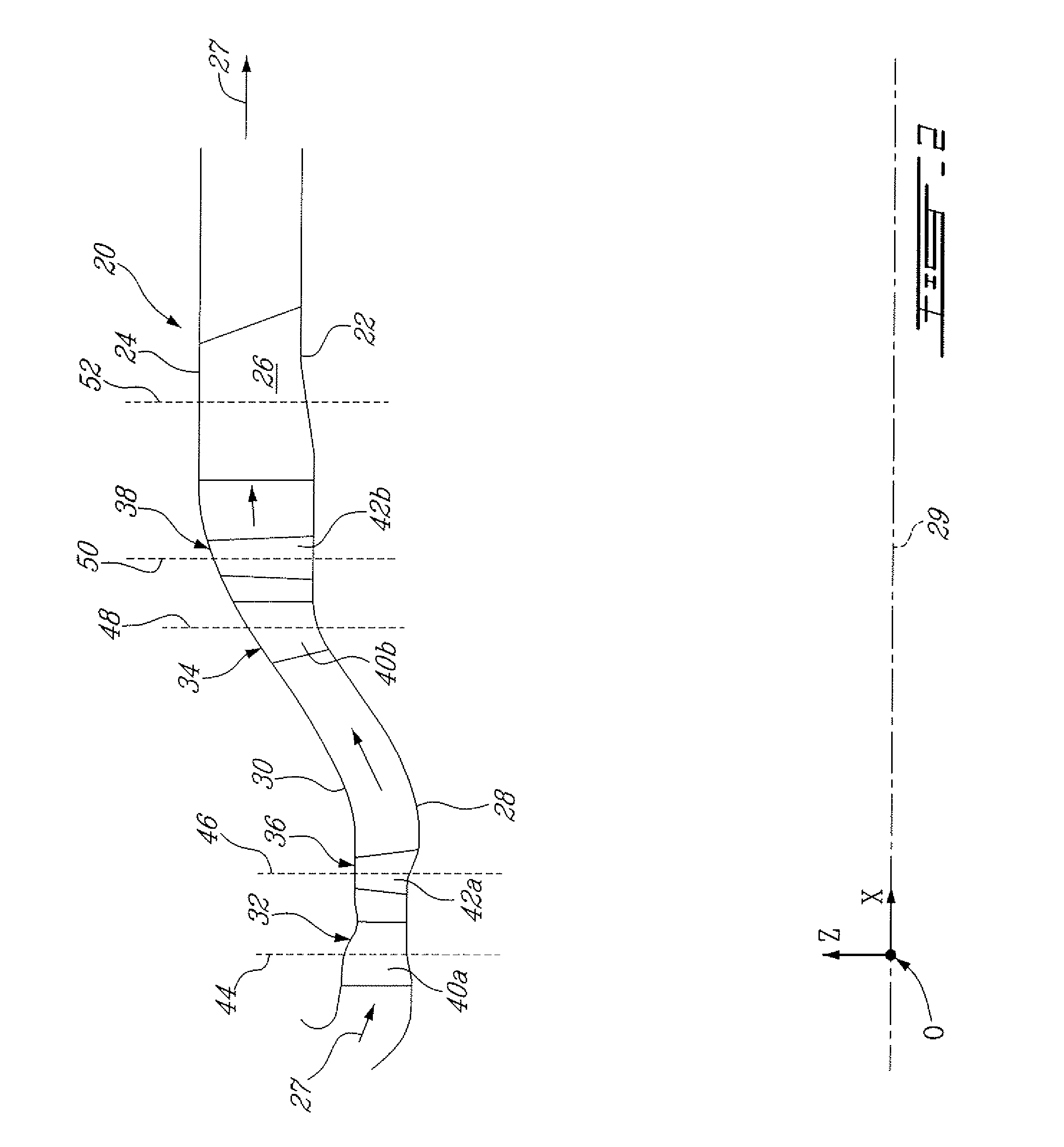 Turbine exhaust strut airfoil profile