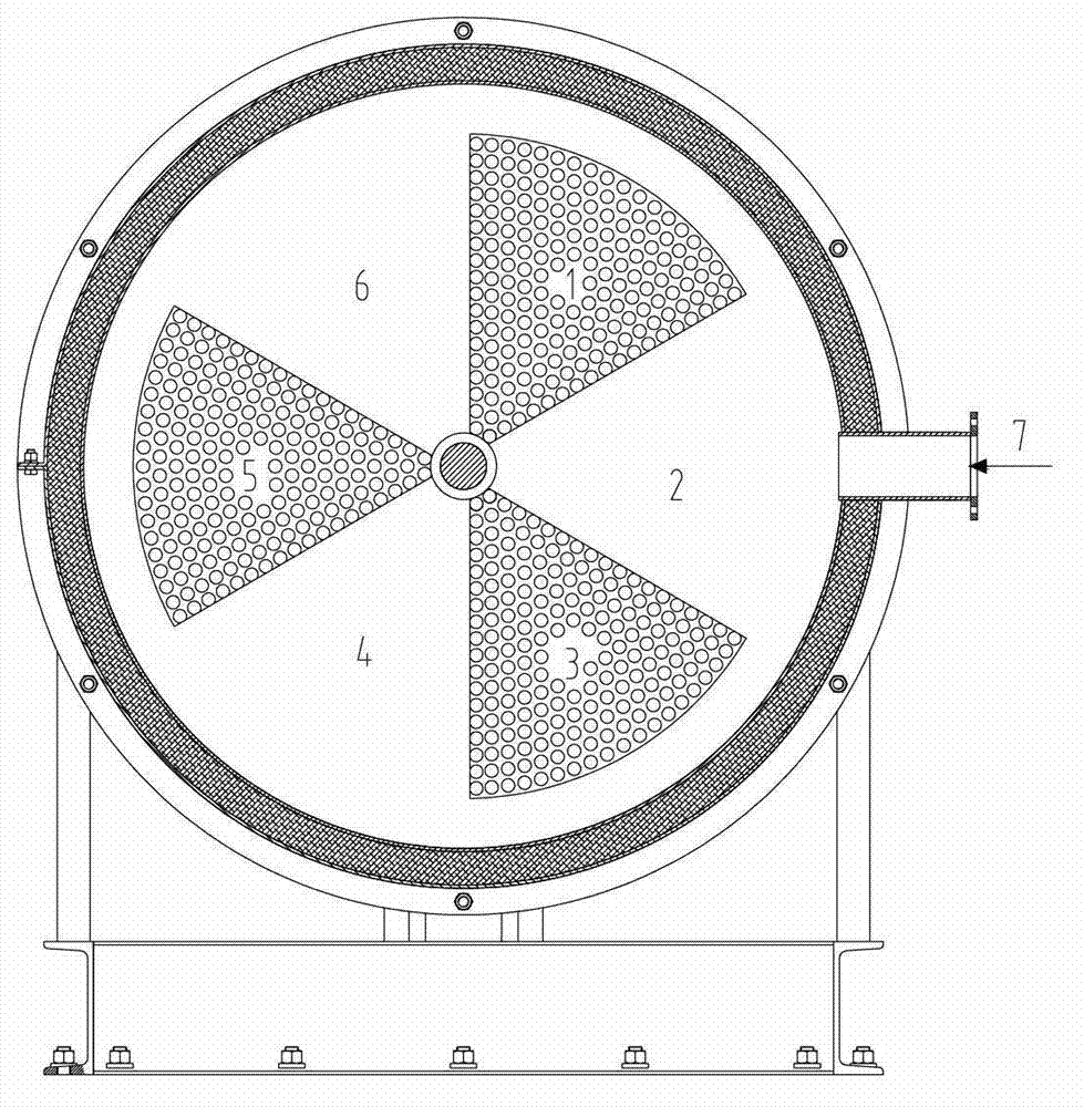 Horizontal heat accumulating type efficient heat exchanger