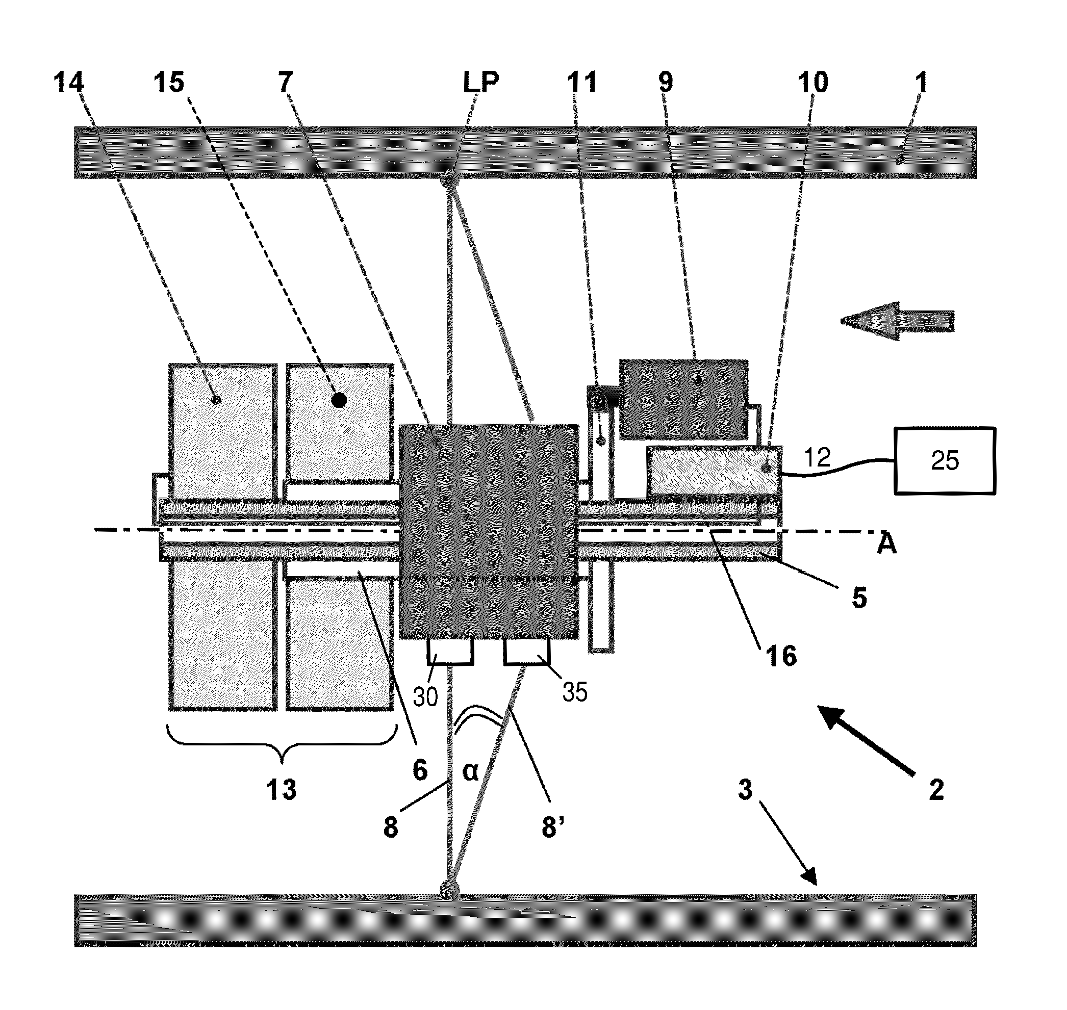 Device for inspecting a pipeline