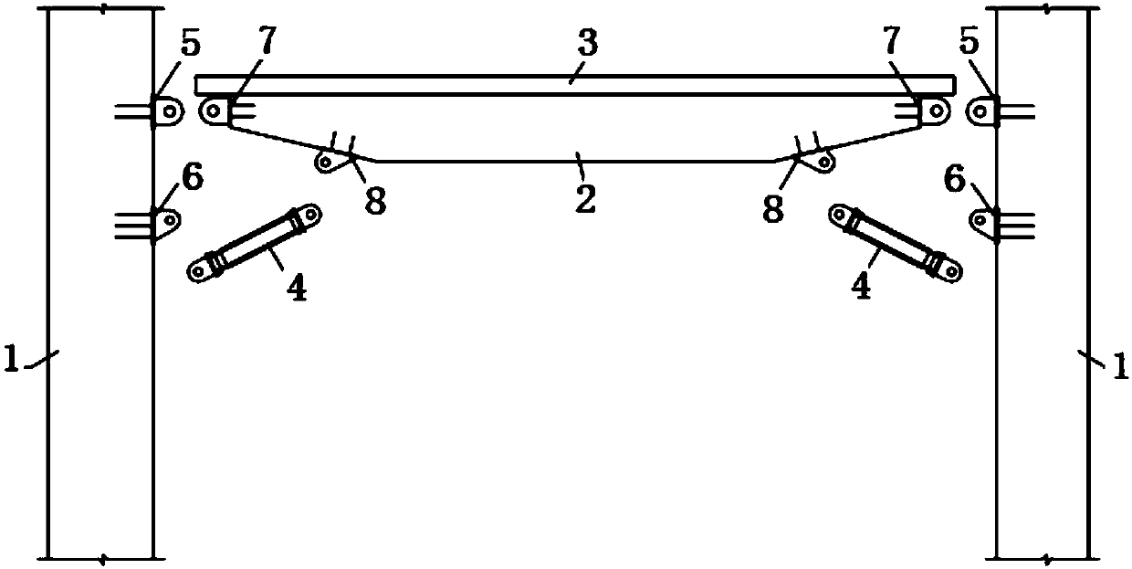 Fabricated reinforced concrete angle brace frame and construction method thereof