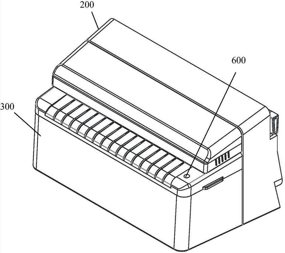 No-power water-smearing no-bottom paper label printer