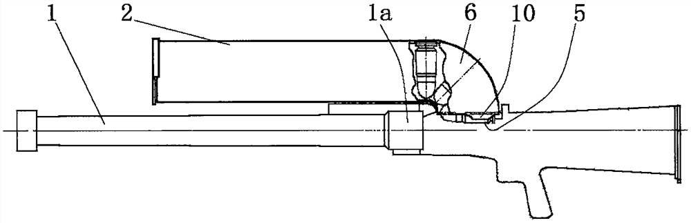 Double-row grenade longitudinal magazine