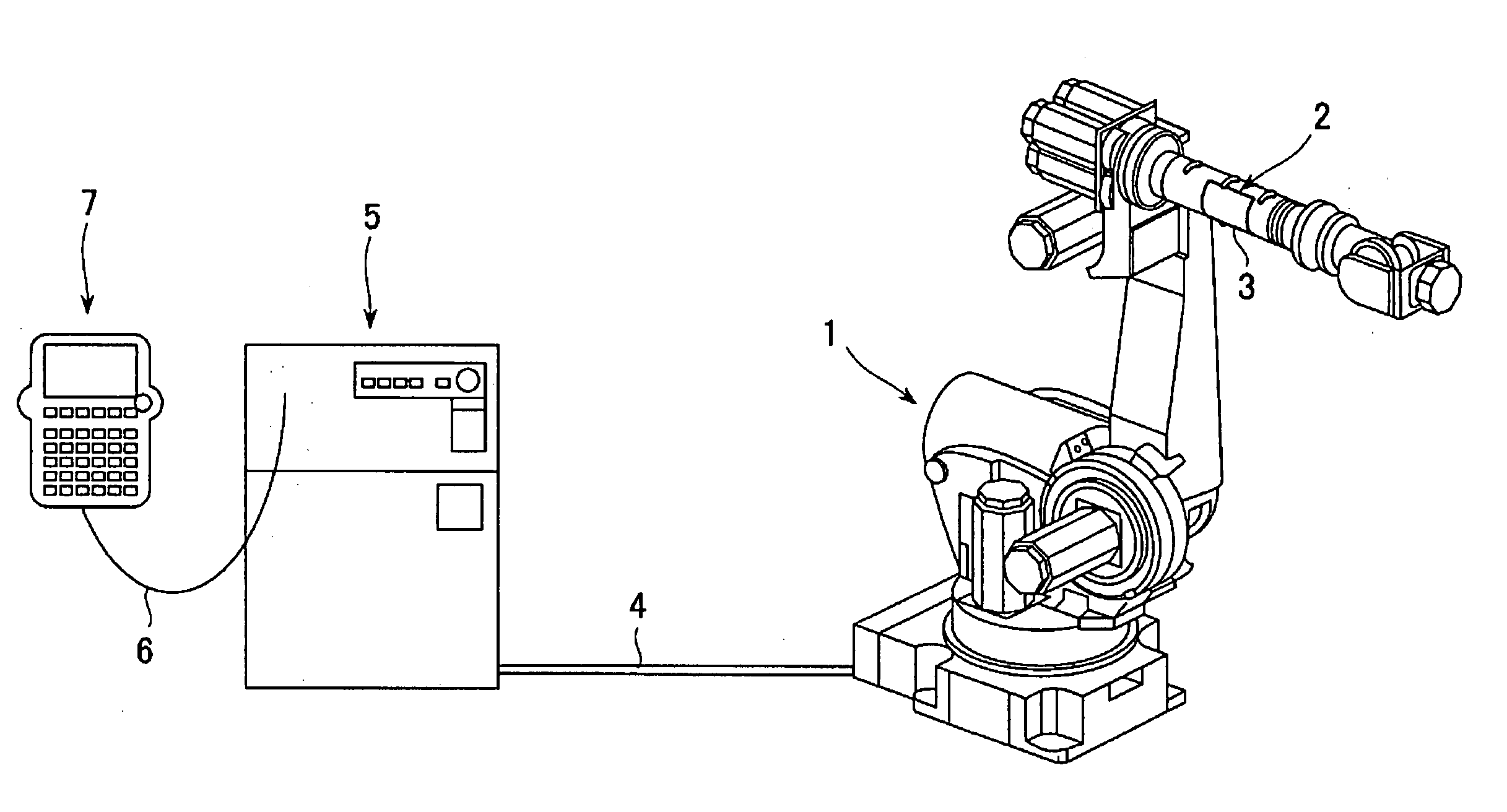 Robot with display device