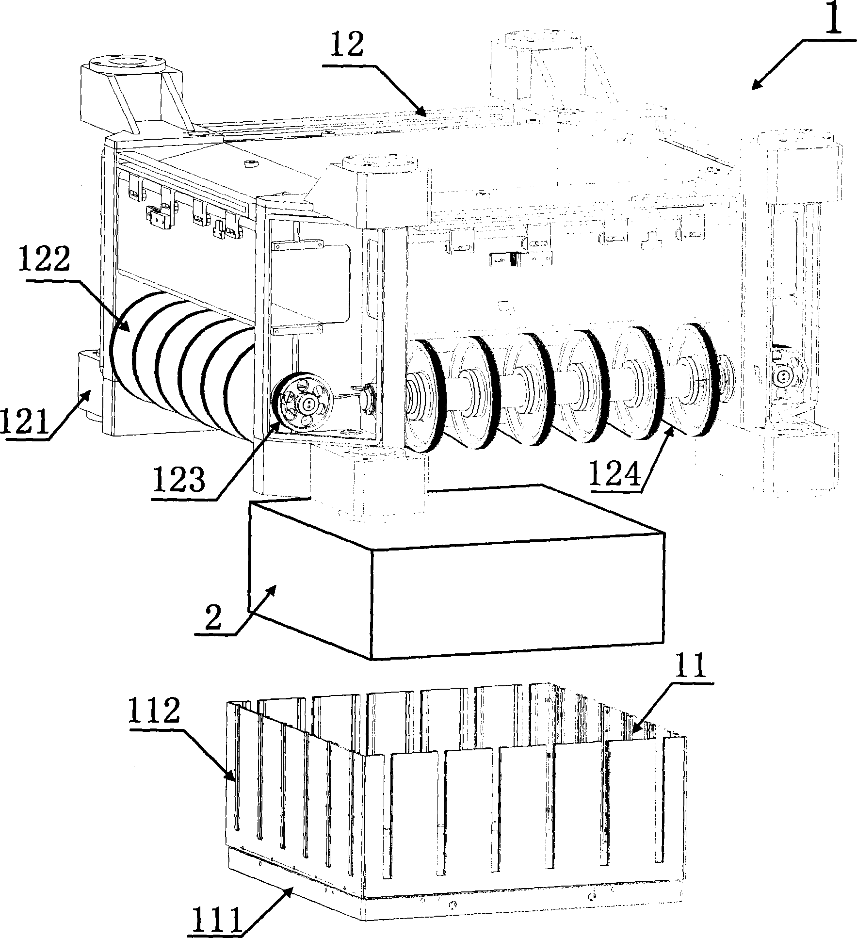 Silicon crystal line cutting equipment