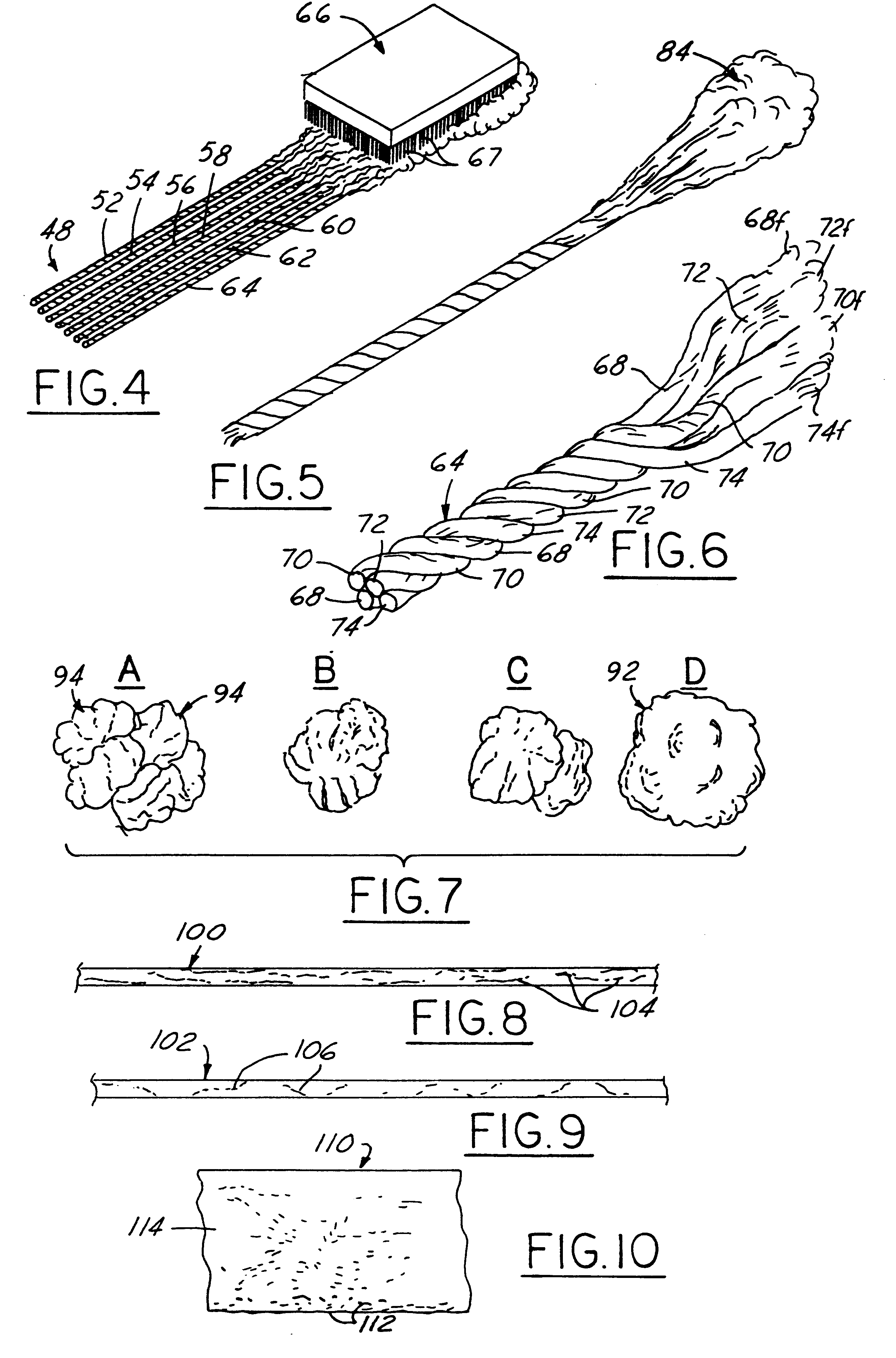 Multi-color fiber fluff products and method and apparatus for making same
