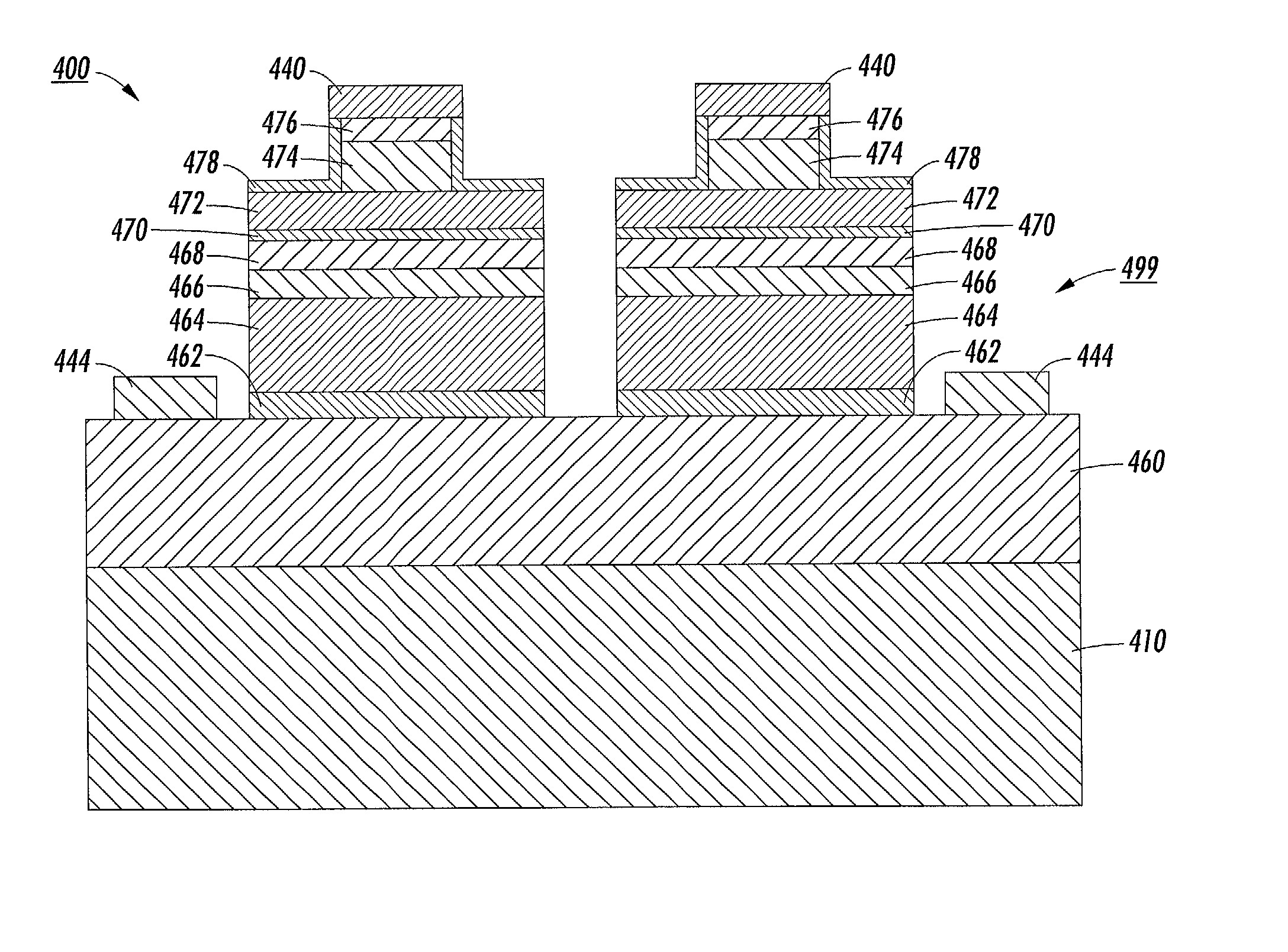 Substrates having increased thermal conductivity for semiconductor structures