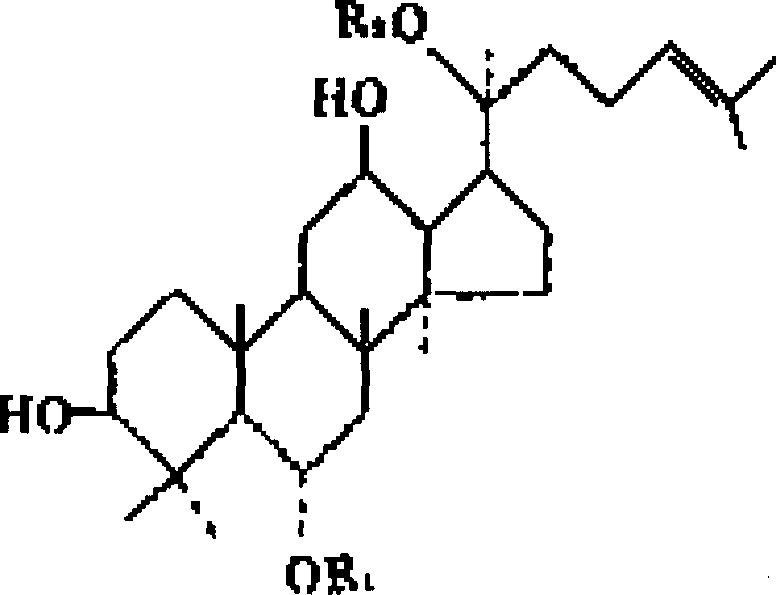 Process for preparing notoginseng triol saponin and use thereof