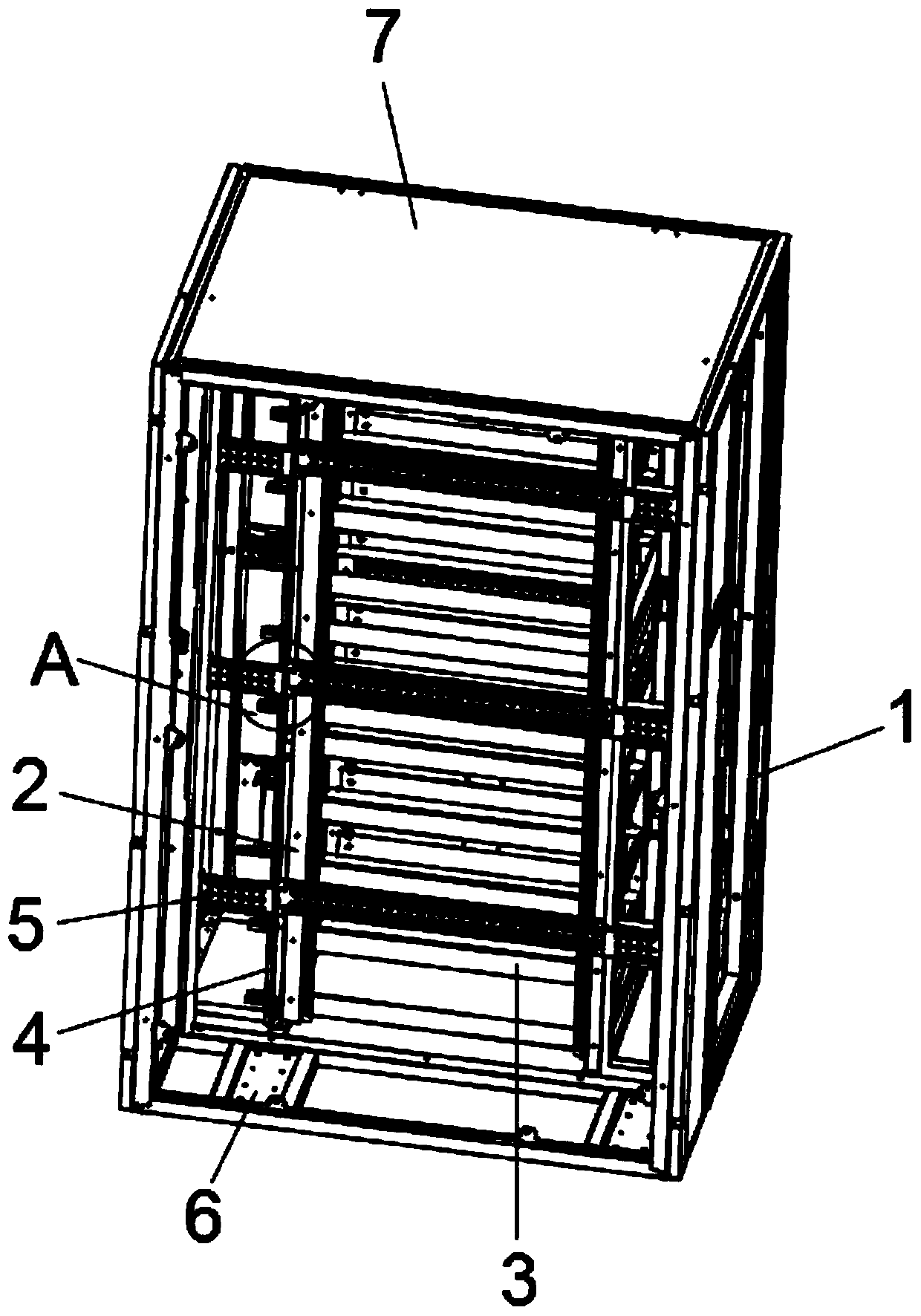 A dust-proof server cabinet for protecting data ports of server equipment