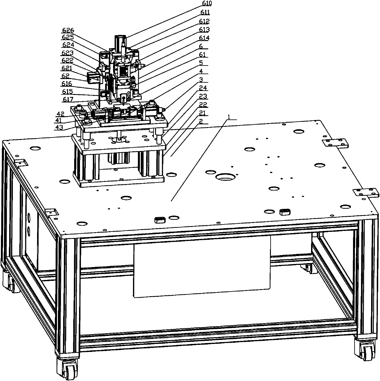 Electrode clamping welding mechanism