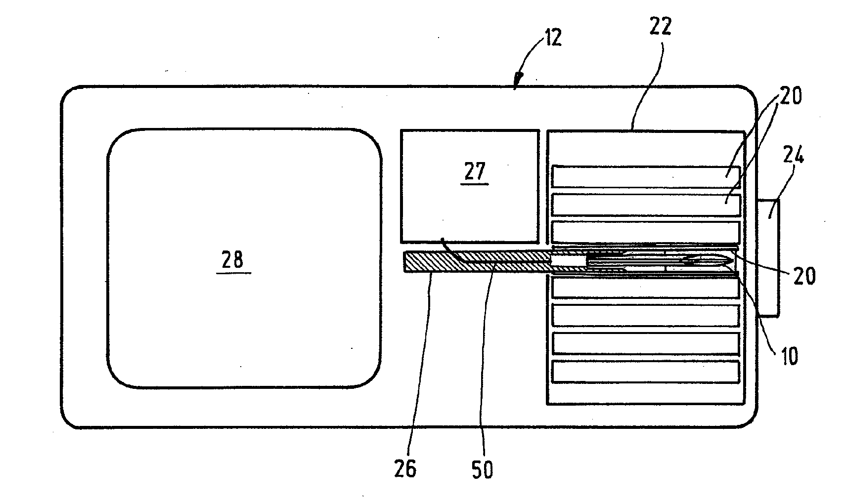 Test element and test system for examining a body fluid