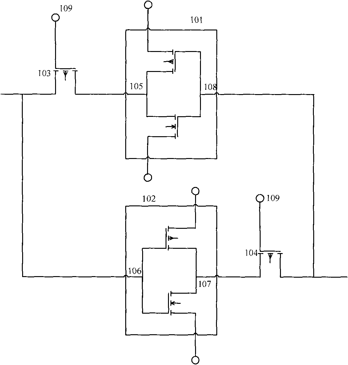 An anti-SEU storage cell circuit in an anti-radiation hardening FPGA chip