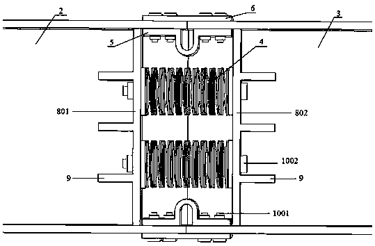 Disc spring self-resetting joint connecting device