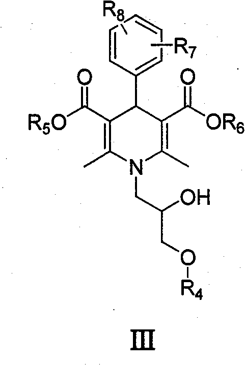 Dihydropyridine type tumor chemotherapeutic sensitizer and application thereof