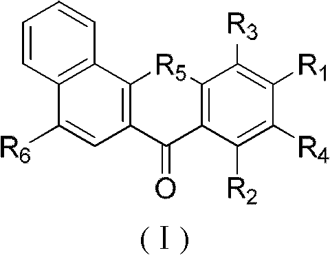 Substituted benzoxanthone type compound and application thereof